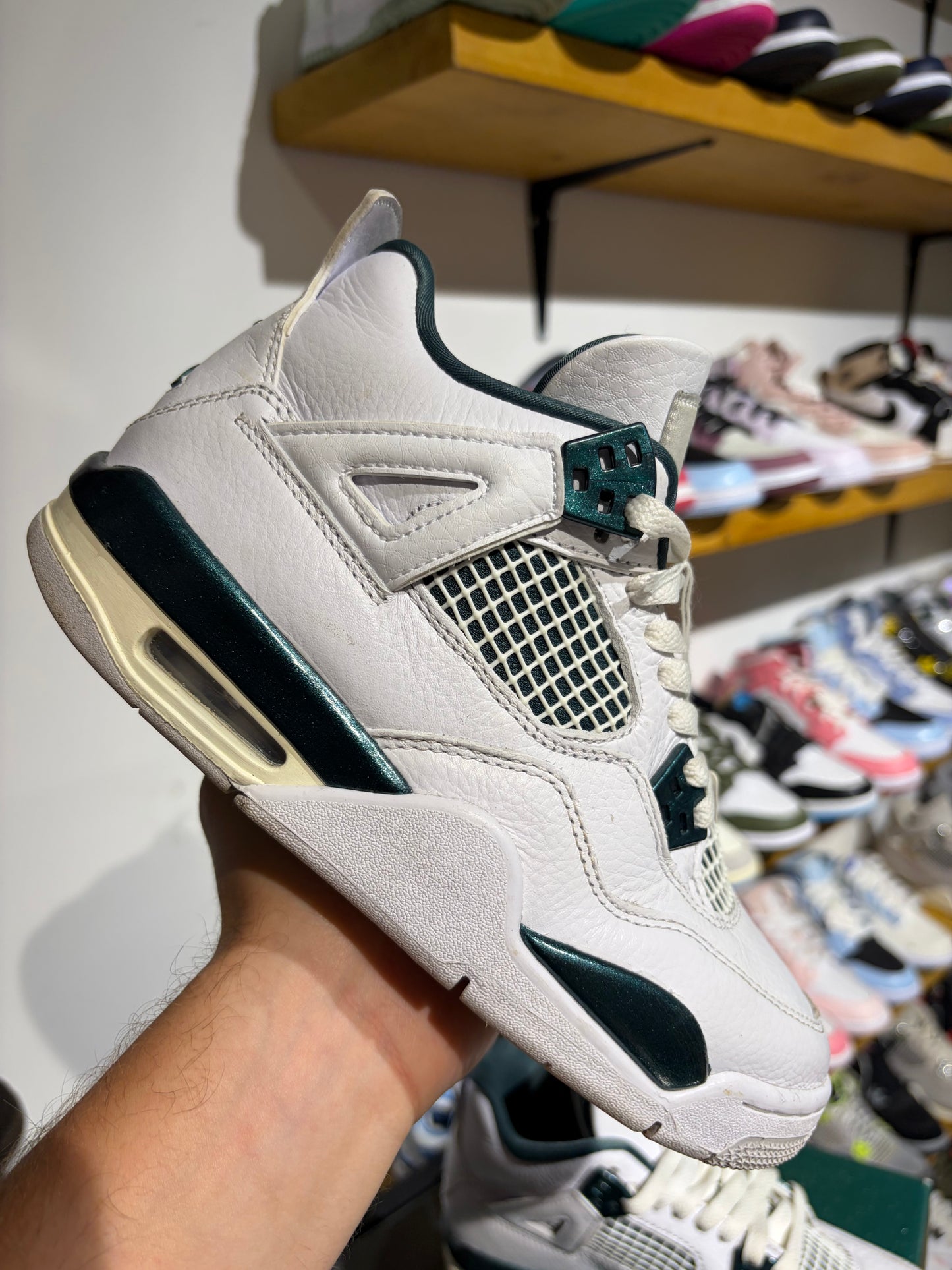 Jordan 4 Oxidised Green (GS) UK 4.5