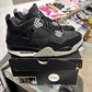 Jordan 4 Black Canvas UK 7