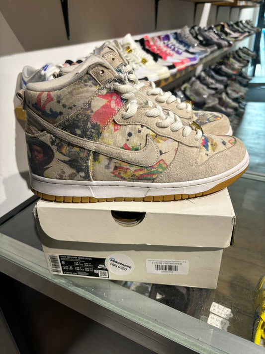 Nike SB Dunk High x Supreme Rammellzee UK 8