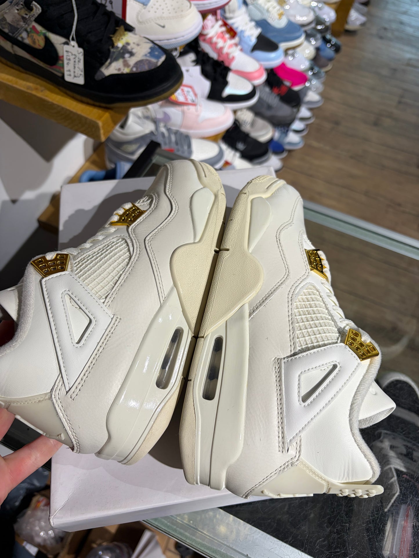 Nike Air Jordan 4 Metallic Gold (W) UK 5.5