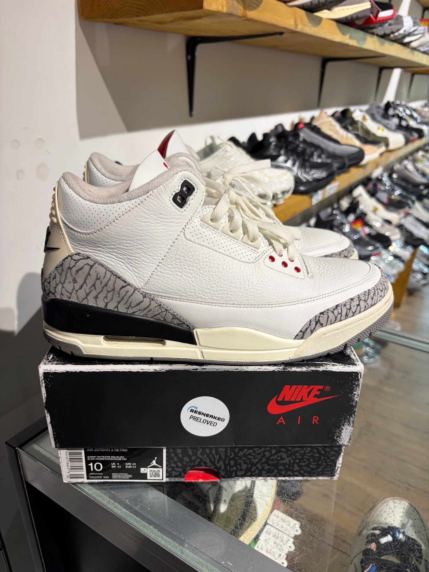 Jordan 3 White Cement Reimagined UK 9