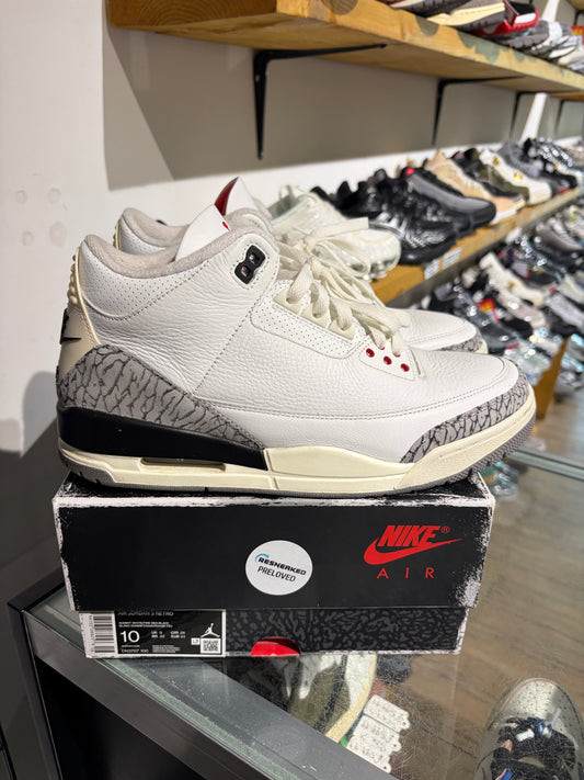 Jordan 3 White Cement Reimagined UK 9