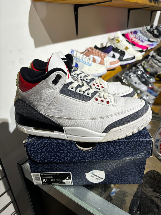 Air Jordan 3 Retro Japanese Denim UK 7.5