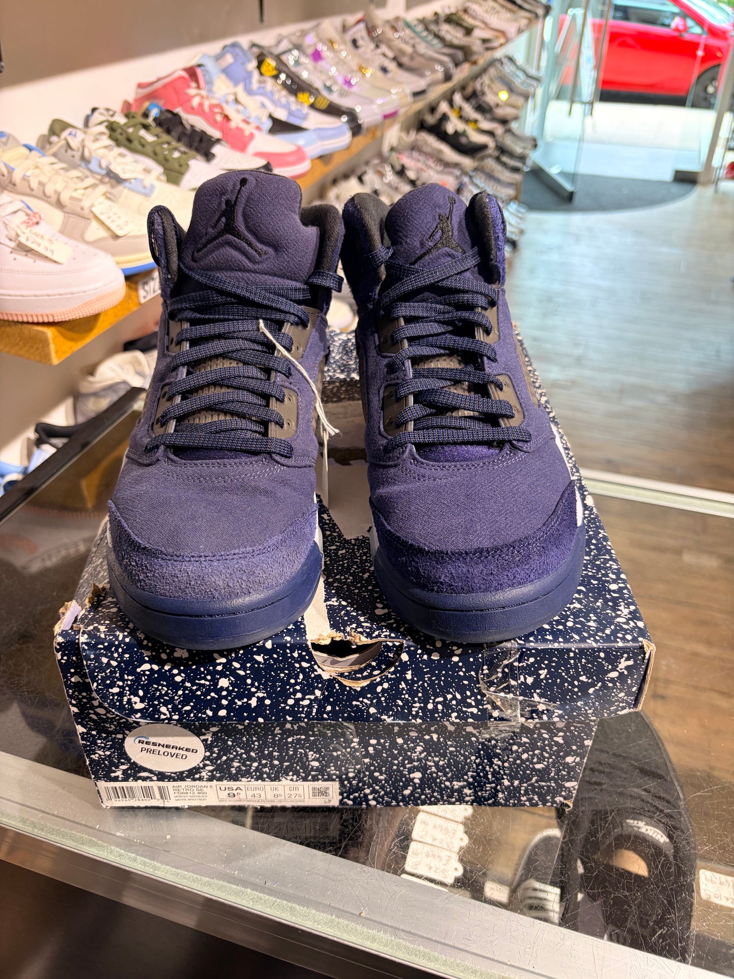 Air Jordan 5 Midnight Navy UK 8.5
