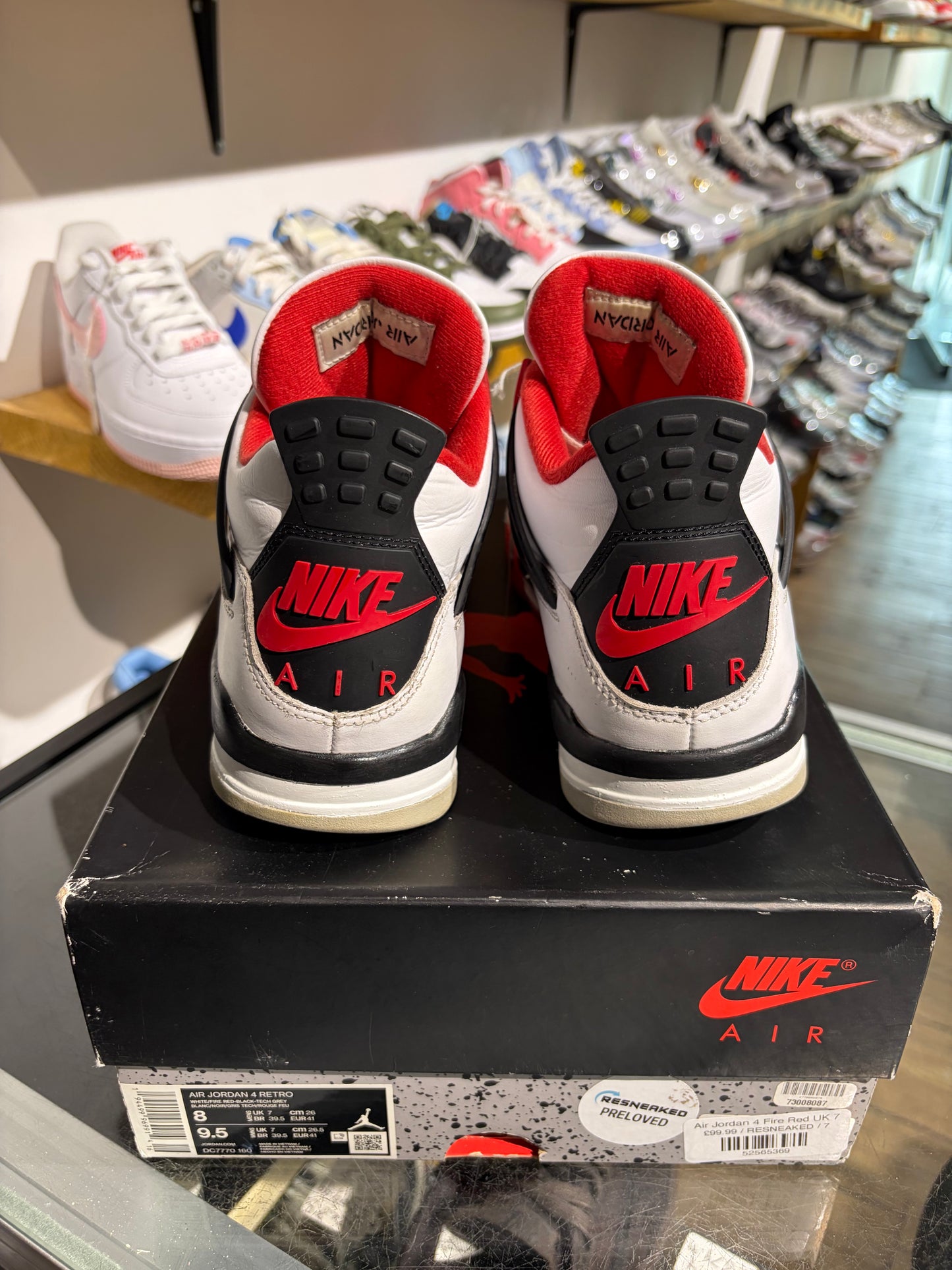 Air Jordan 4 Fire Red UK 7