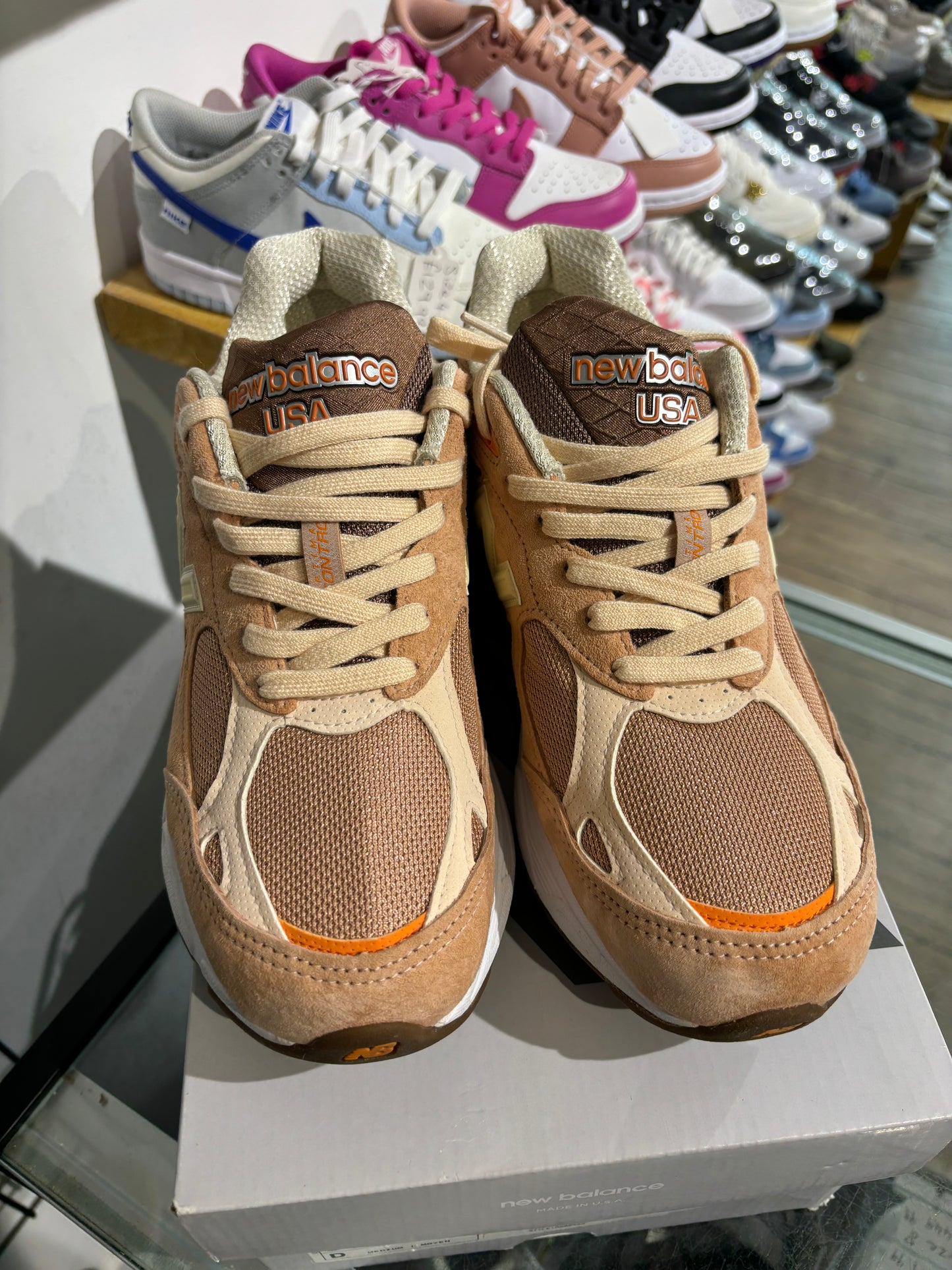 New Balance 990V3 Size Exclusive Orange Cream UK 7.5