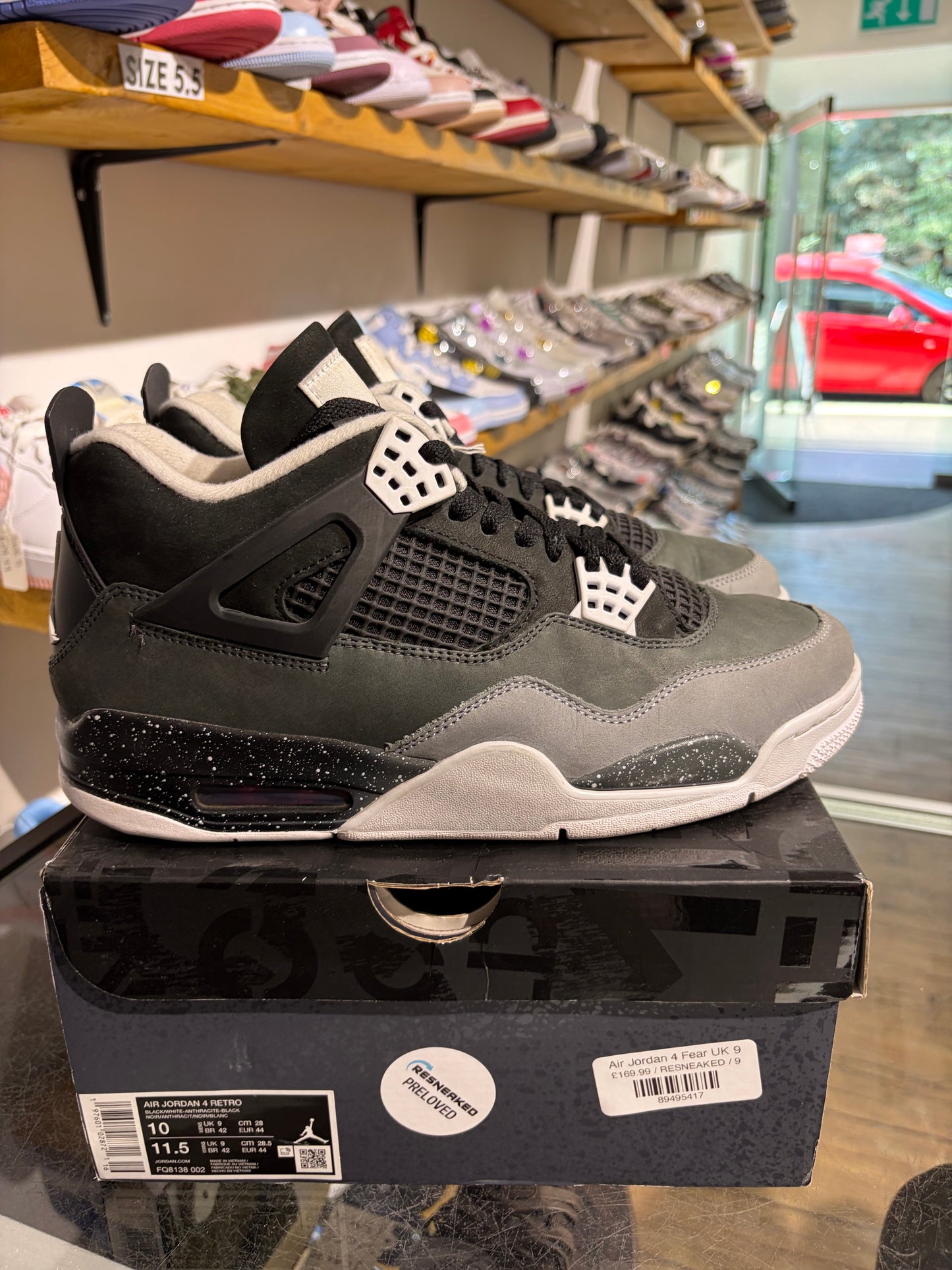 Air Jordan 4 Fear UK 9