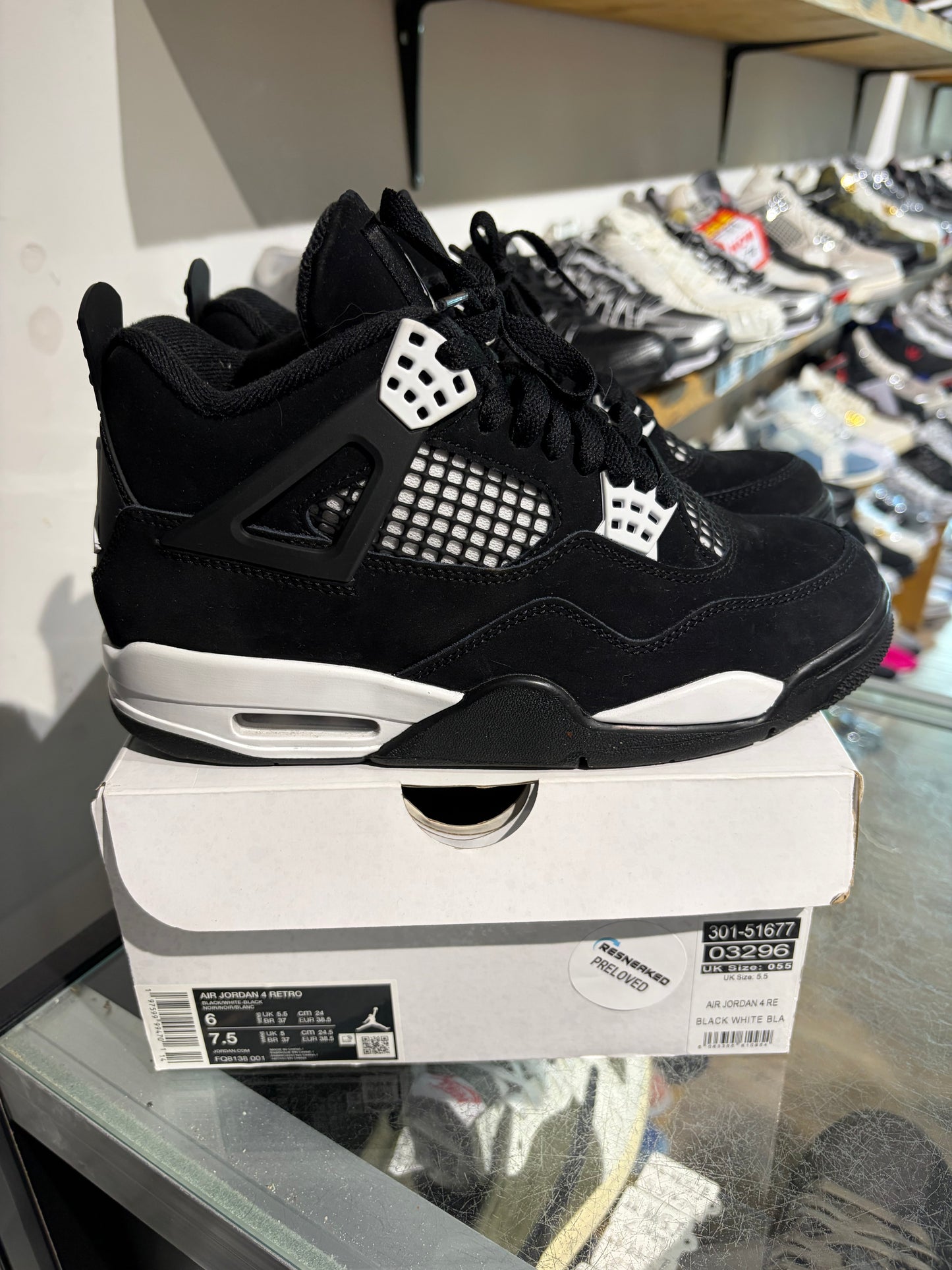 Jordan 4 White Thunder UK 6