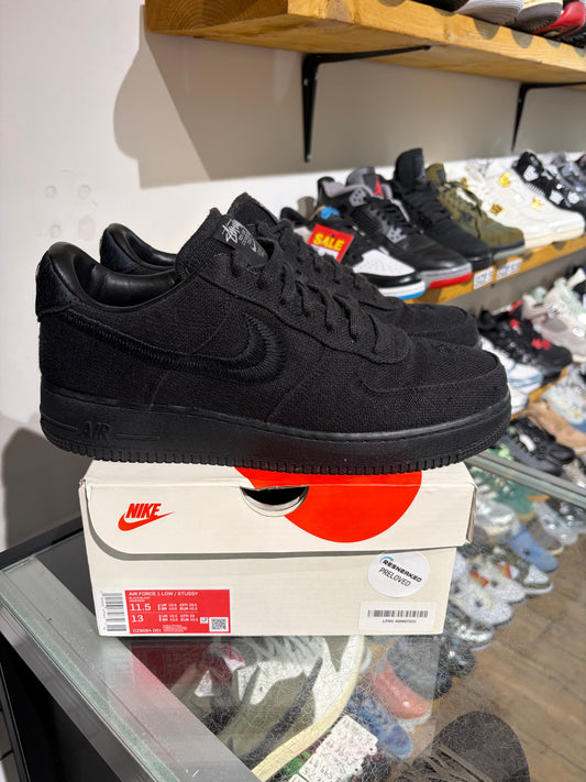 Nike Stussy AF1 Black UK 10.5