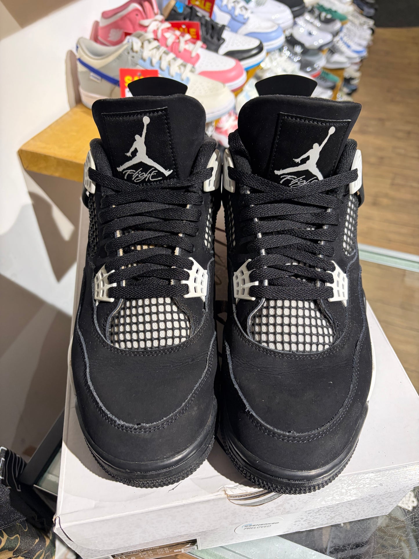 Jordan 4 White Thunder UK 10