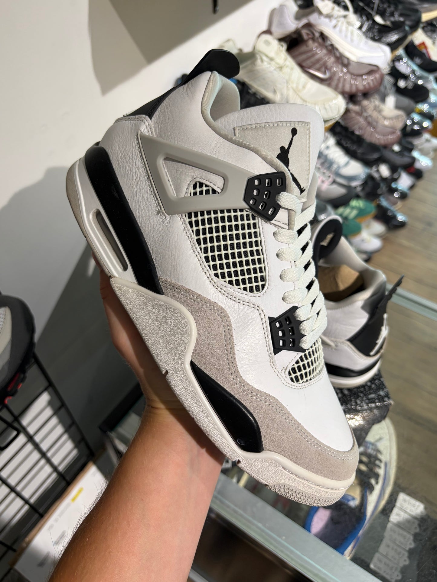 Jordan 4 Military Black UK 8.5 #142