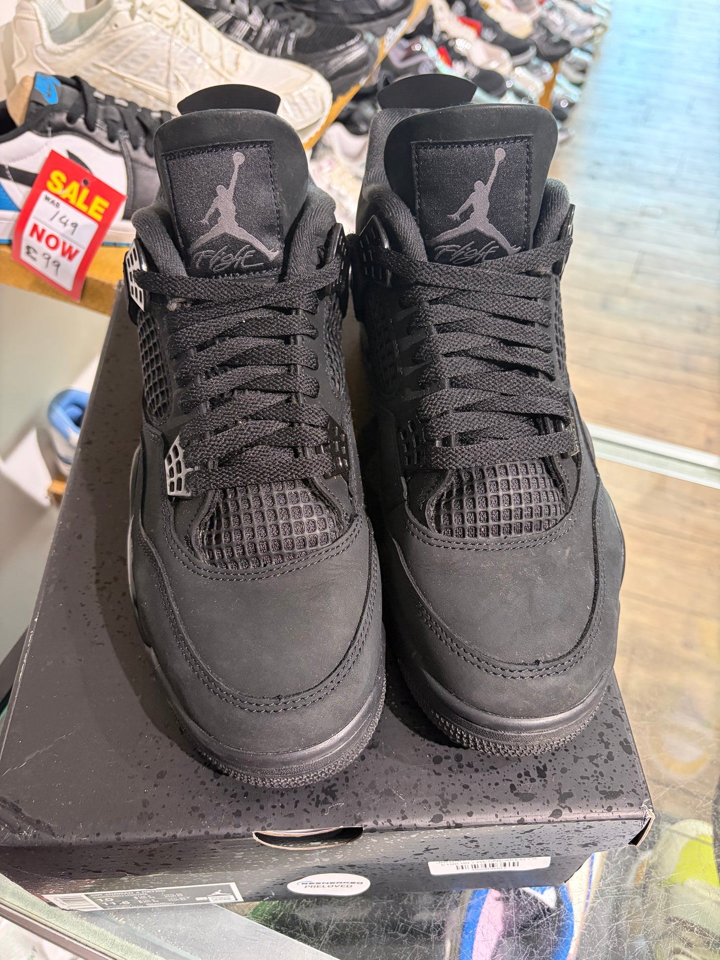 Jordan 4 Black Cat UK 9