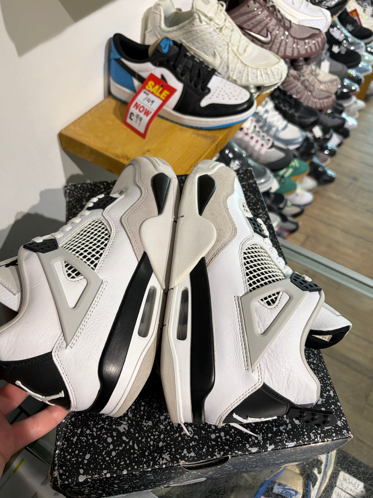 Jordan 4 Military Black UK 8.5 #142