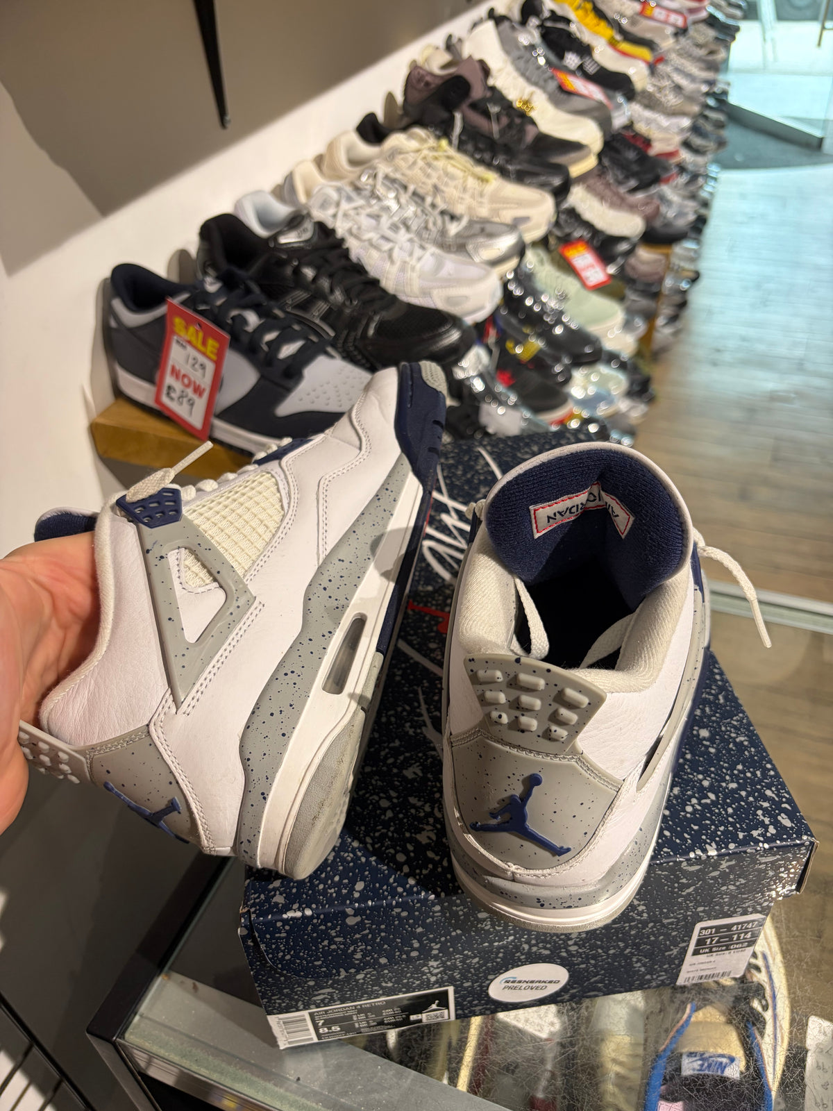 Jordan 4 Midnight Navy UK 6 #178