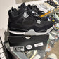 Jordan 4 Black Canvas UK 7.5 #29