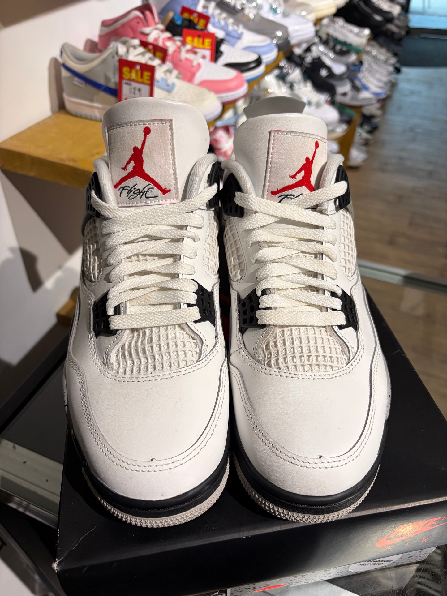 Nike Air Jordan 4 White Cement UK 8