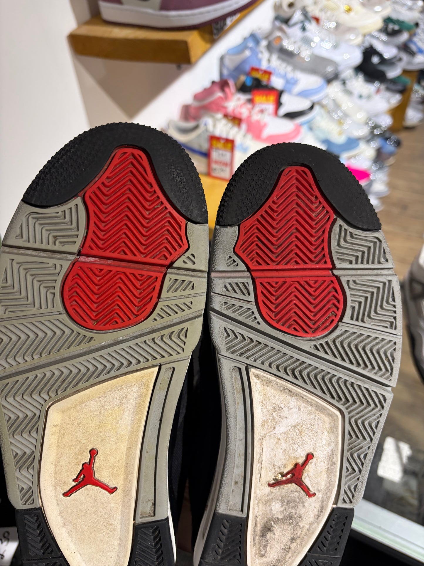 Air Jordan 4 Black Canvas UK 8.5