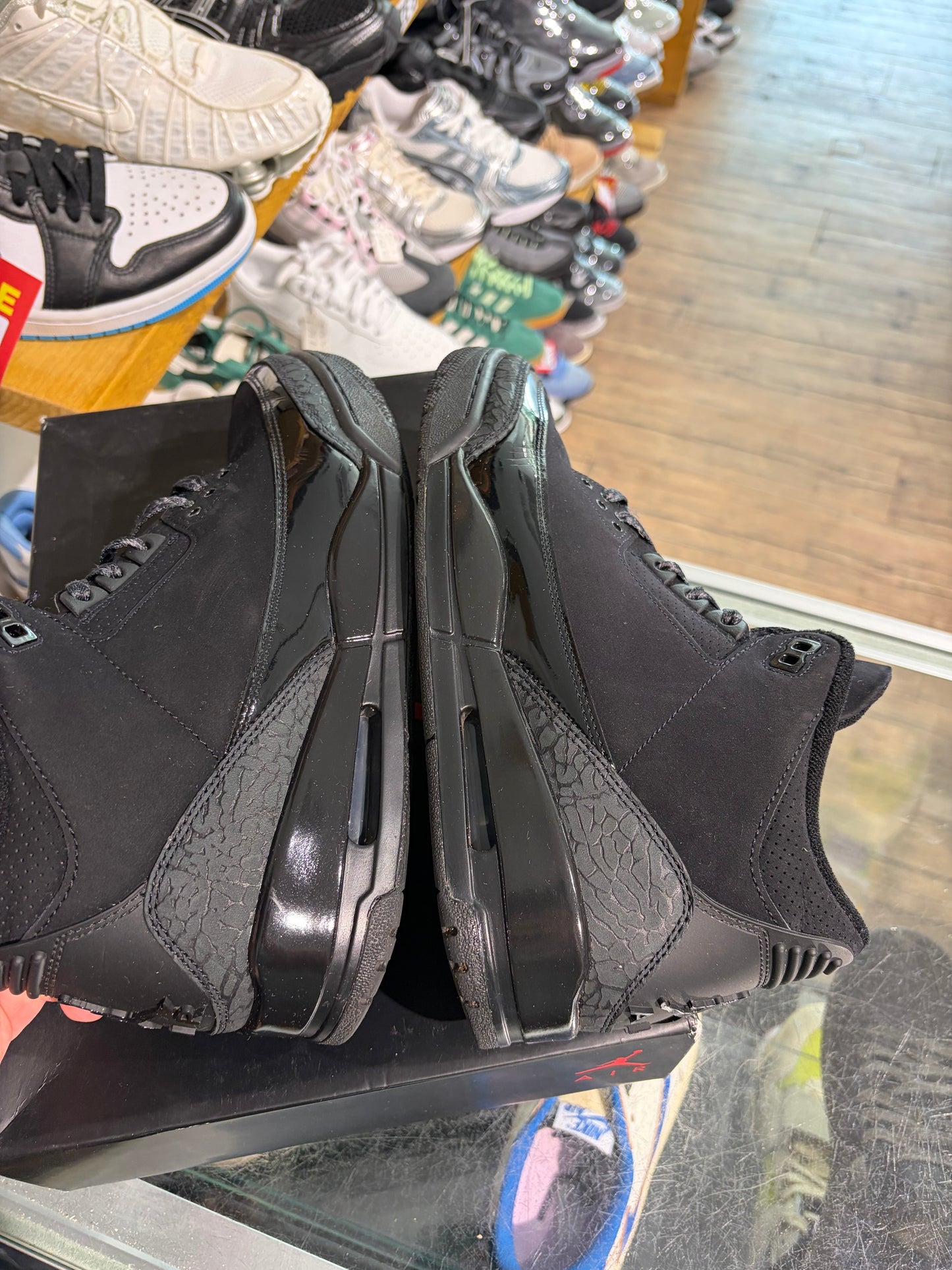 Jordan 3 Black Cat UK 8