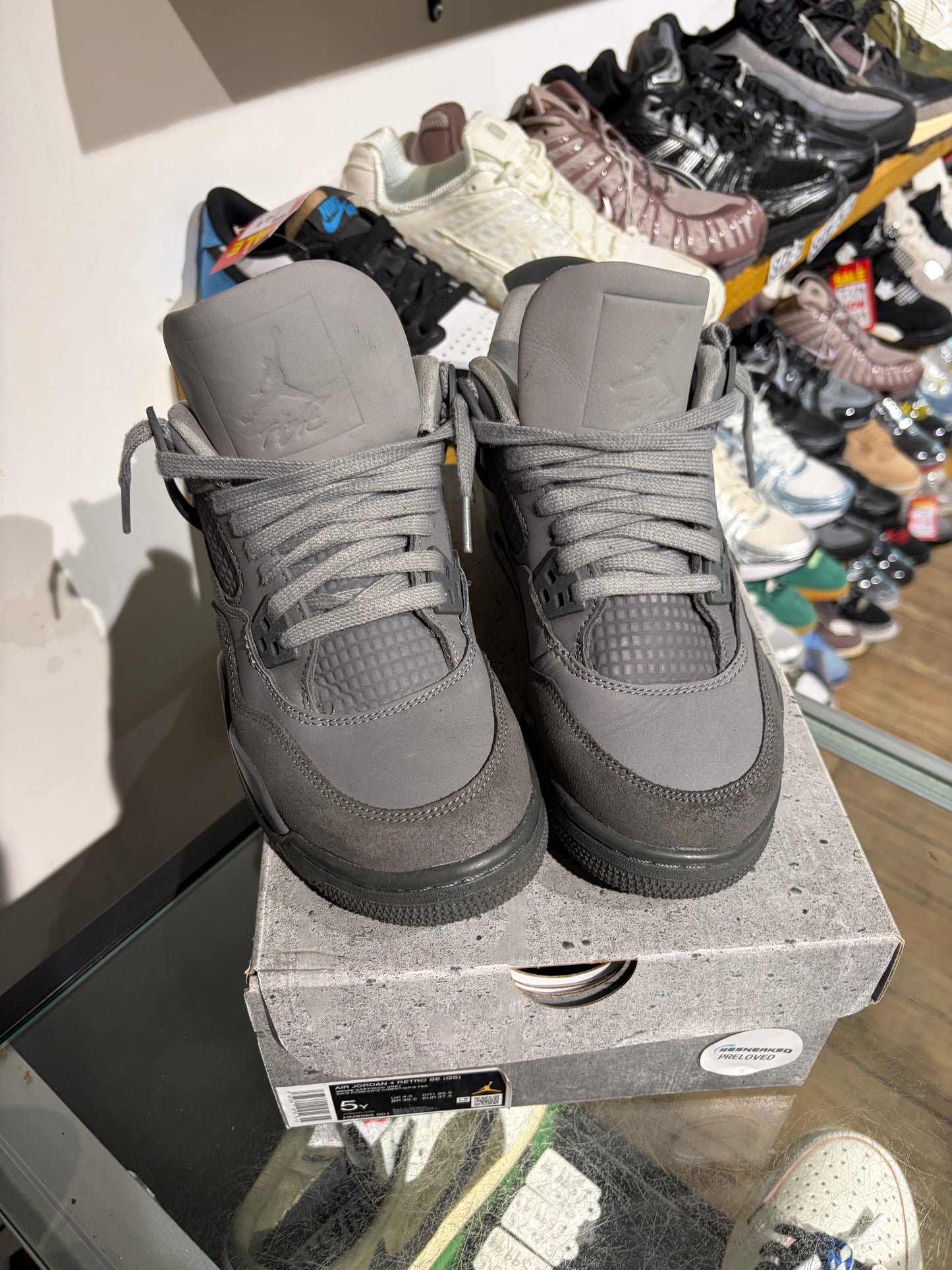 Jordan 4 Wet Cement (GS) UK 4.5