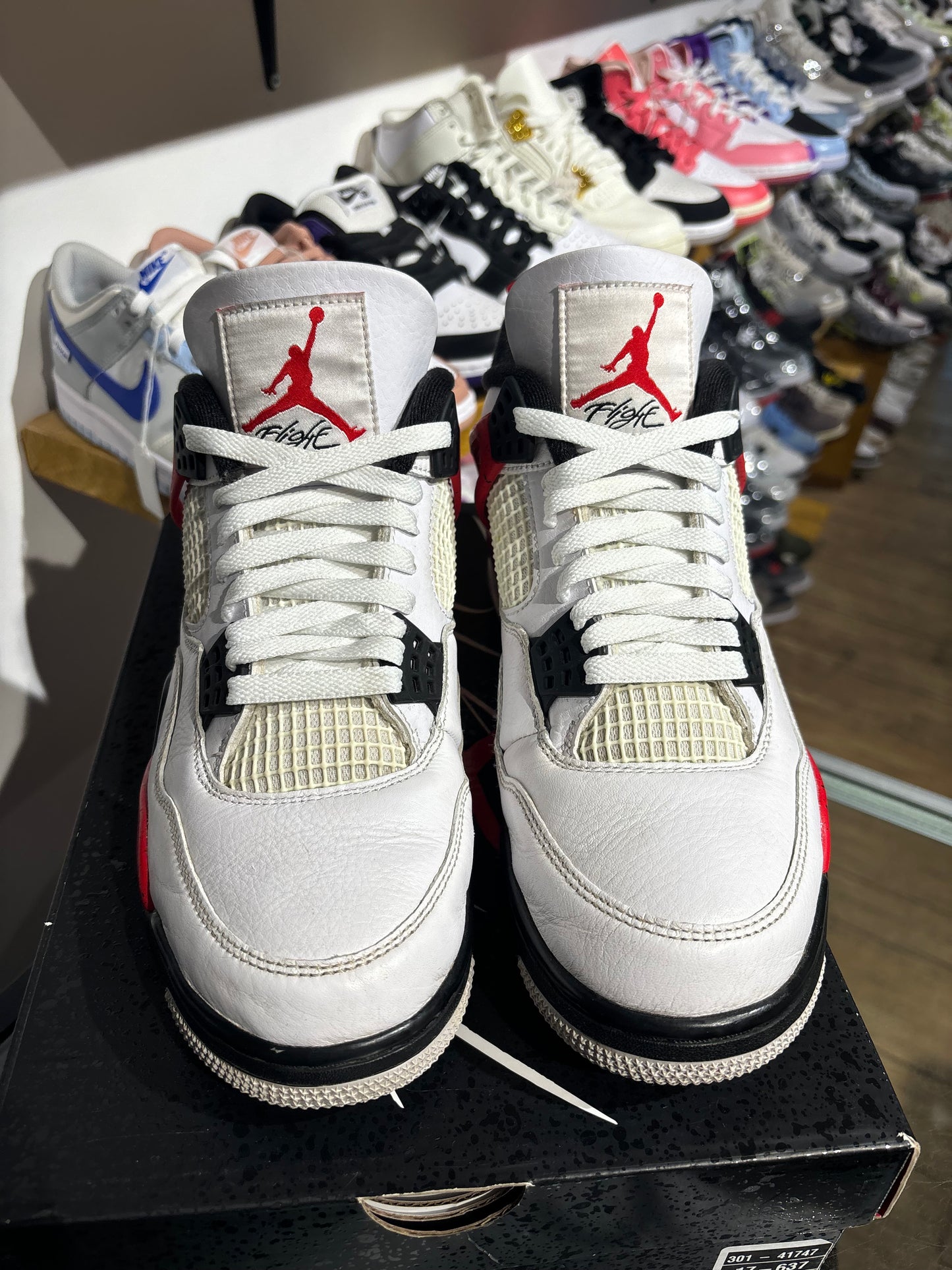 Air Jordan 4 Red Cement UK 8