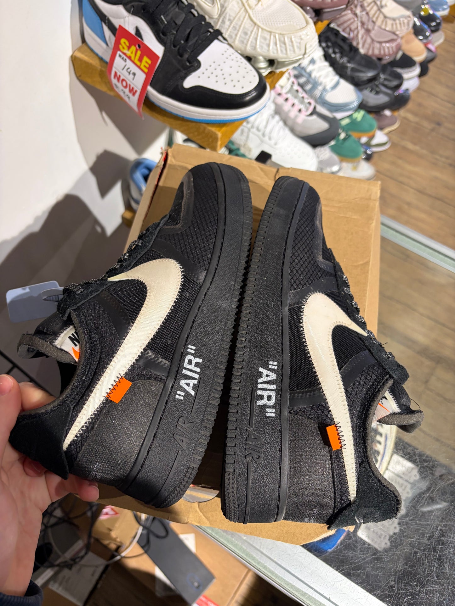 Nike AF1 x OW Black UK 9 #53