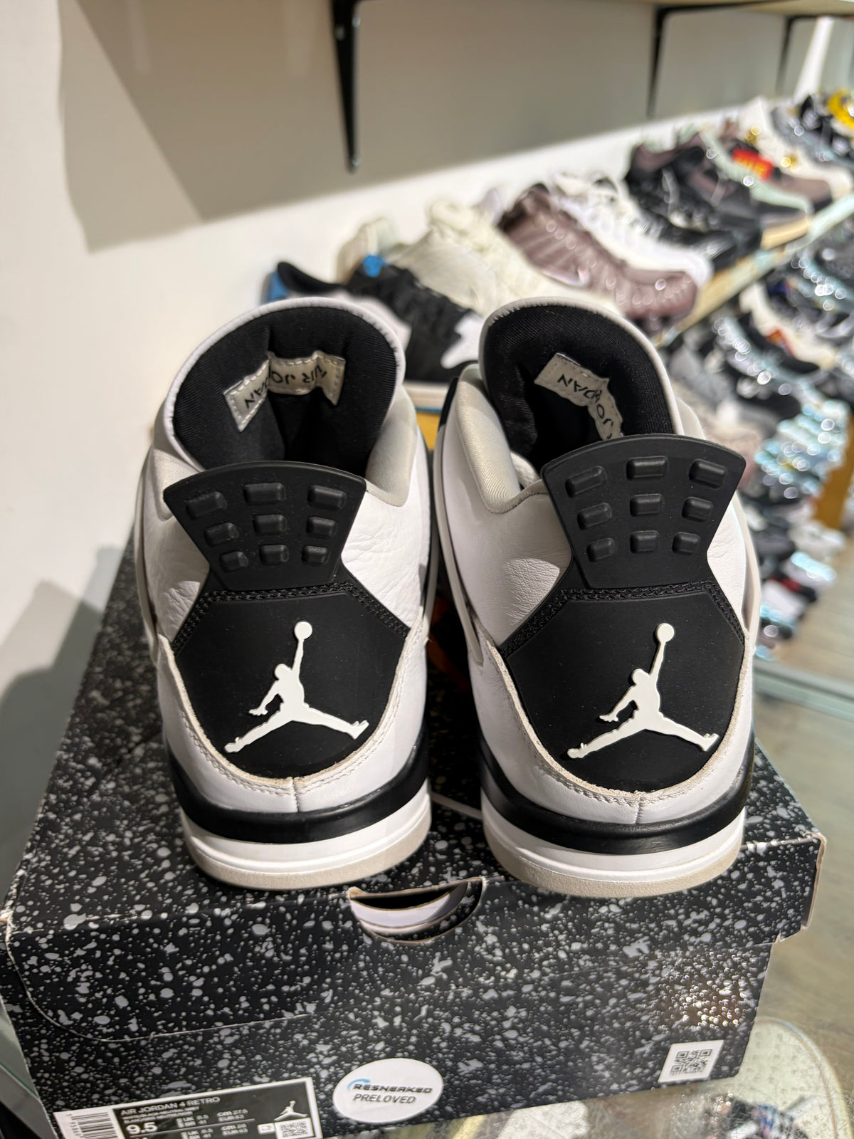 Jordan 4 Military Black UK 8.5 #142