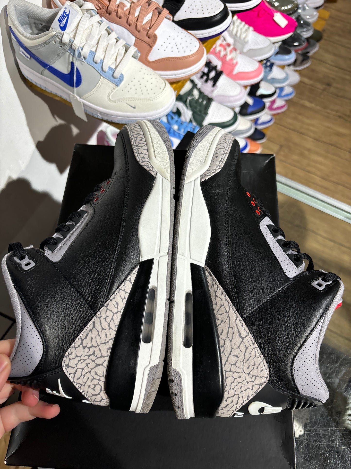 Air Jordan 3 Black Cement UK 9.5
