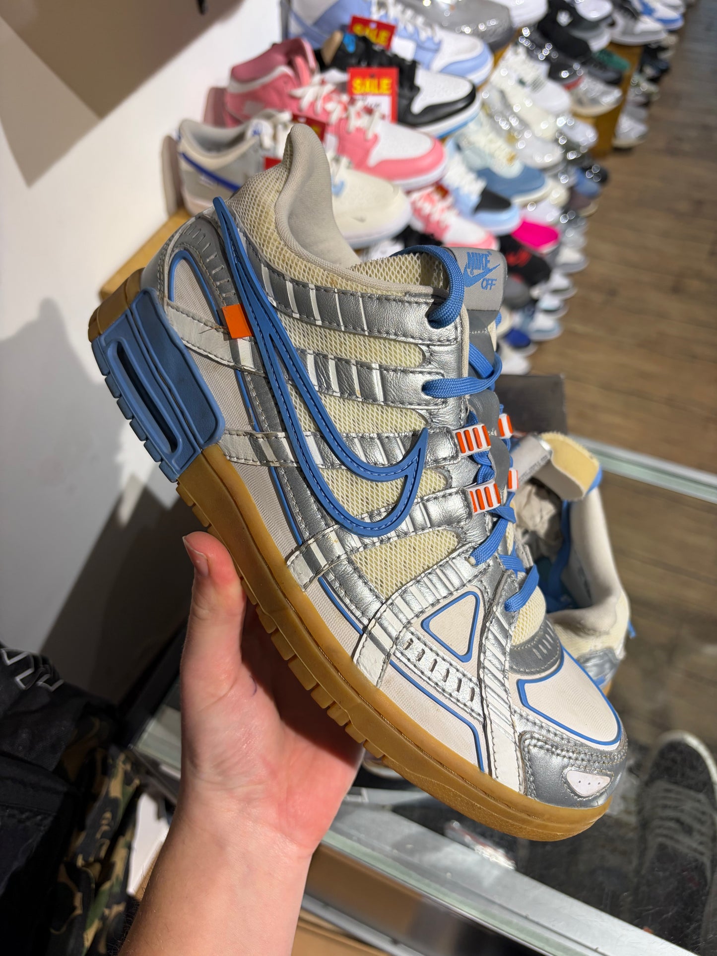 Nike x Off-White Rubber Dunk UNC UK 10