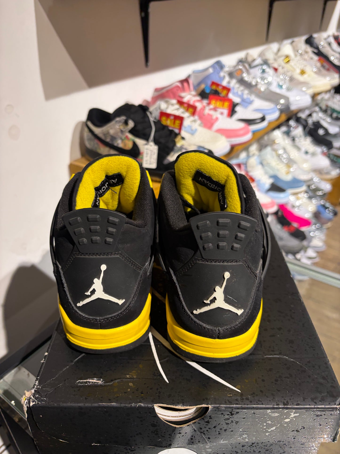 Nike Air Jordan 4 Yellow Thunder UK 7