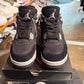 Air Jordan 4 Black Canvas UK 8