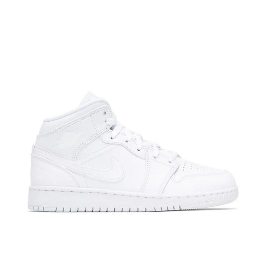 AIR JORDAN 1 MID TRIPLE WHITE