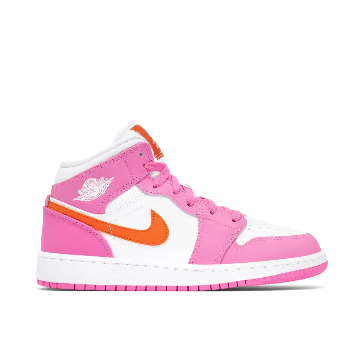 AIR JORDAN 1 MID PINKSICLE SAFETY ORANGE (GS)